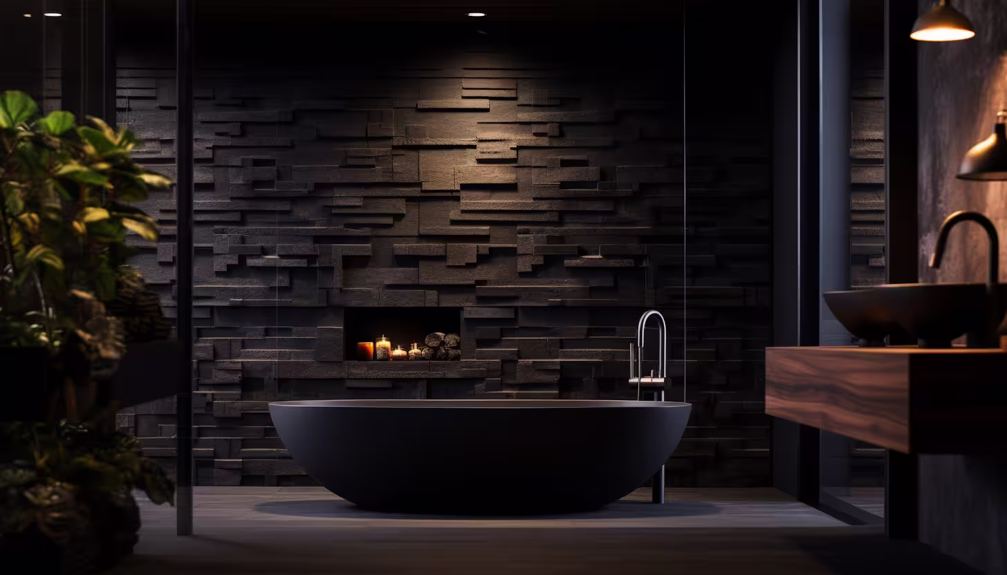 modern, clean bathroom image